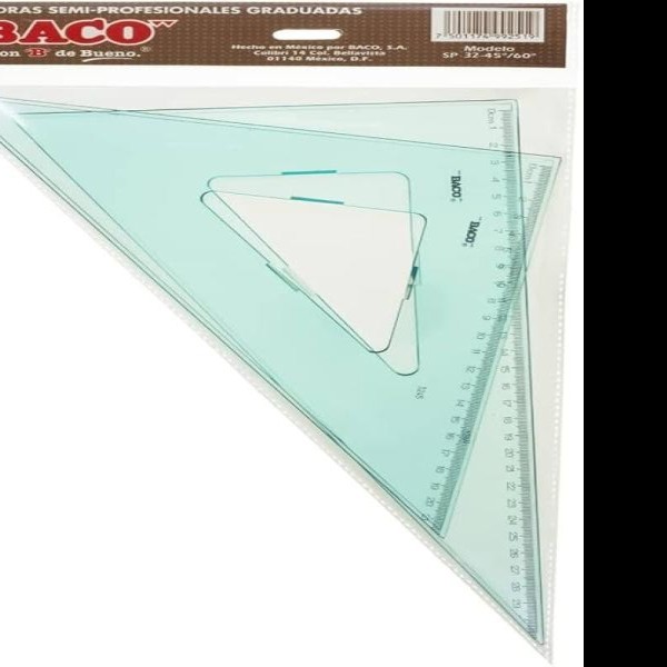 JGO. ESCUADRAS SEMIPROF. 28CM. 4560 BACO CG. SB. BL.E1